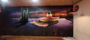 decoracion graffiti restaurante mexicano girona